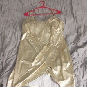 Gold bodycon dress